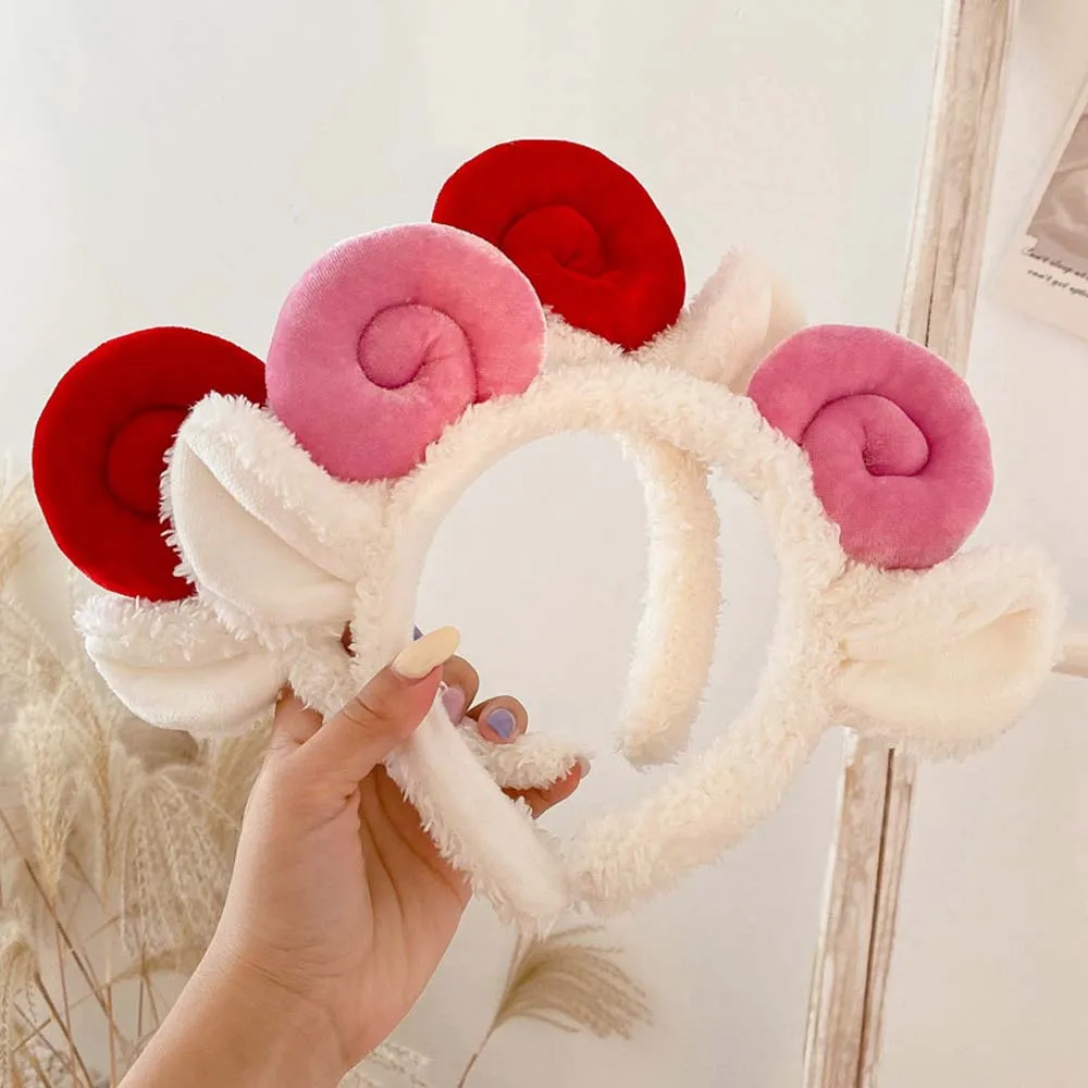 

Women Wash Face Korean Sheep Ear Hair Hoop Lamb Headband Hair Accessories