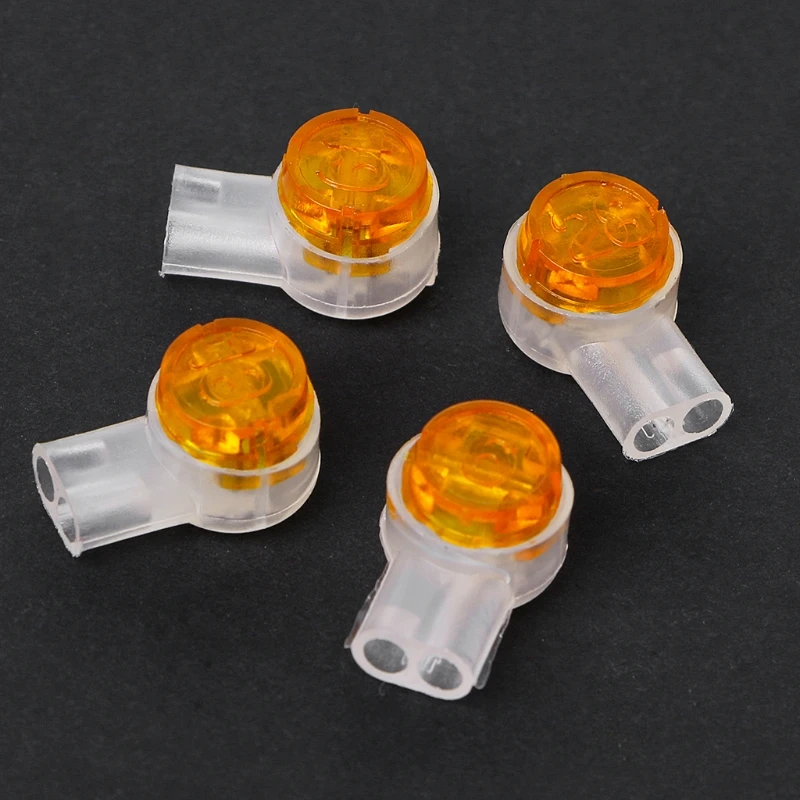 100Pcs UY2 K2 Connector Grease Filling Butt Wire Line Terminal Connector Electrical Equipment
