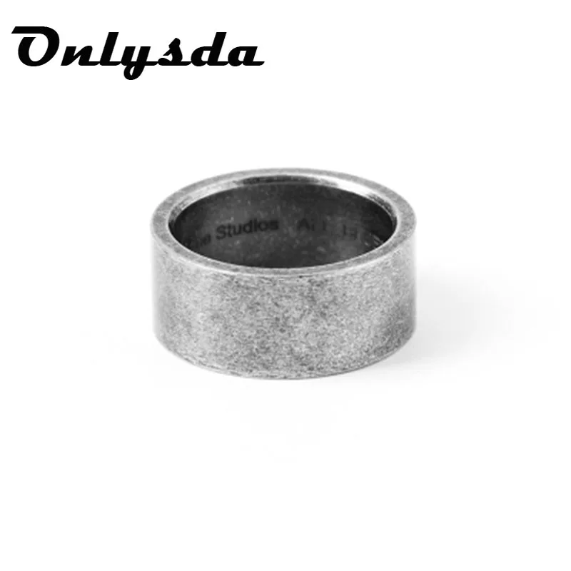 2023 New Titanium Steel Viking Gothic Antique Simple Male Gold Ring Old Style For Men Rock Roll Boyfriend Gift Jewelry