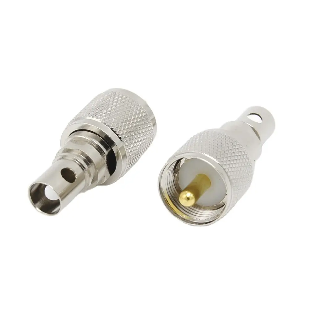 PL259 SL16 UHF Connector 50-5 M Type RF Coaxial Connector For 50-5 RG5 RG6 LMR300 RG304 Walkie Talkie Coaxial Cable 4pcs/lot