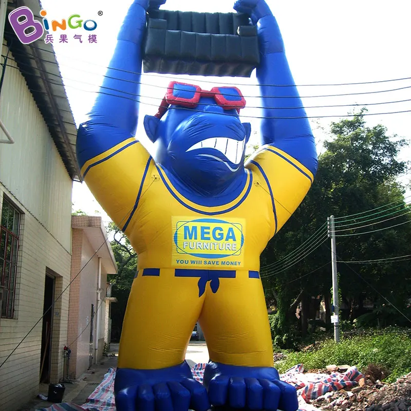 

Personalized 10 meters tall inflatable gorilla for advertising decoration / giant cartoon gorilla balloon toys