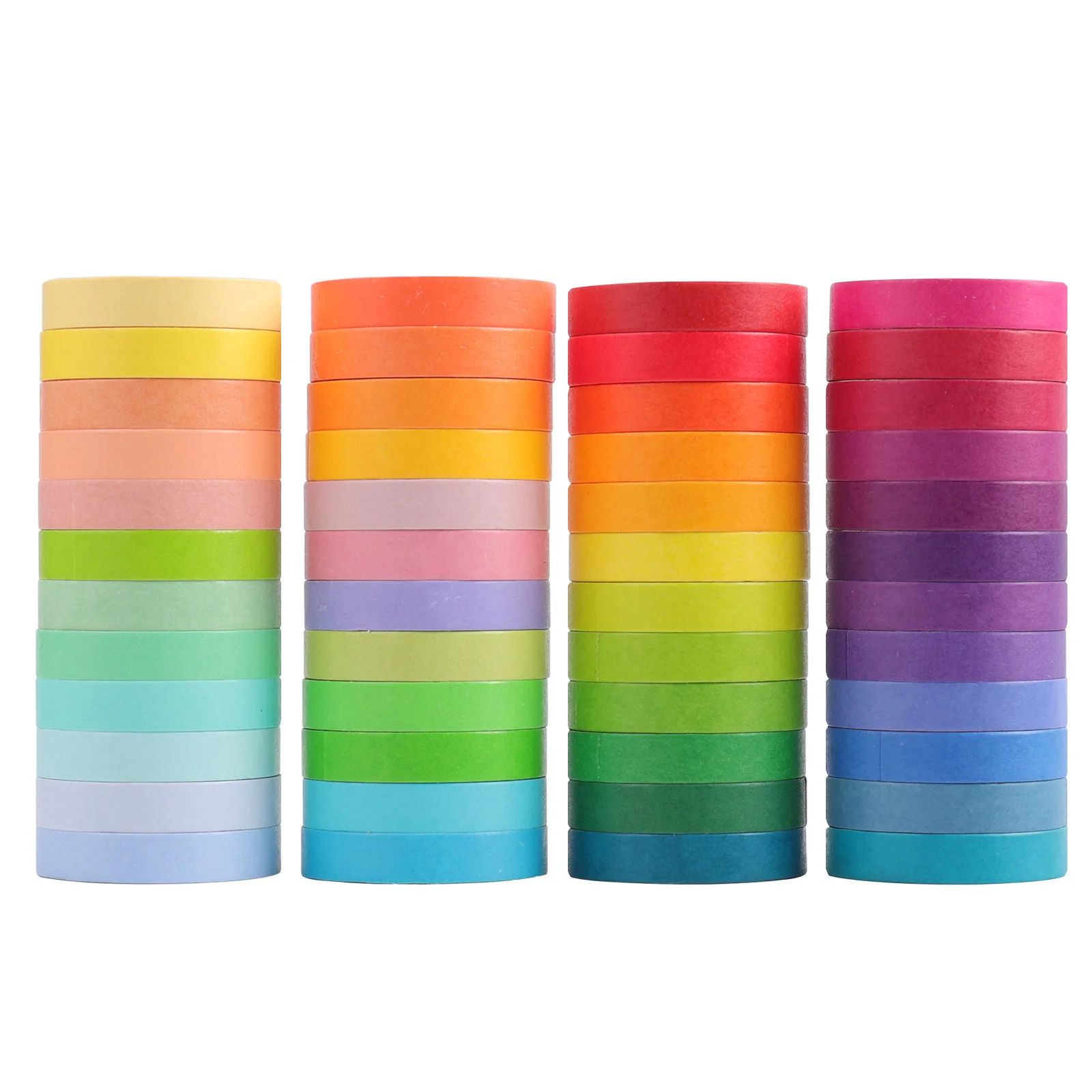 48pcs Rainbow Color Washi Tape Set 7.5mm Lace Paper Adhesive Masking Tapes Decoration Stickers for Diary Album A6718