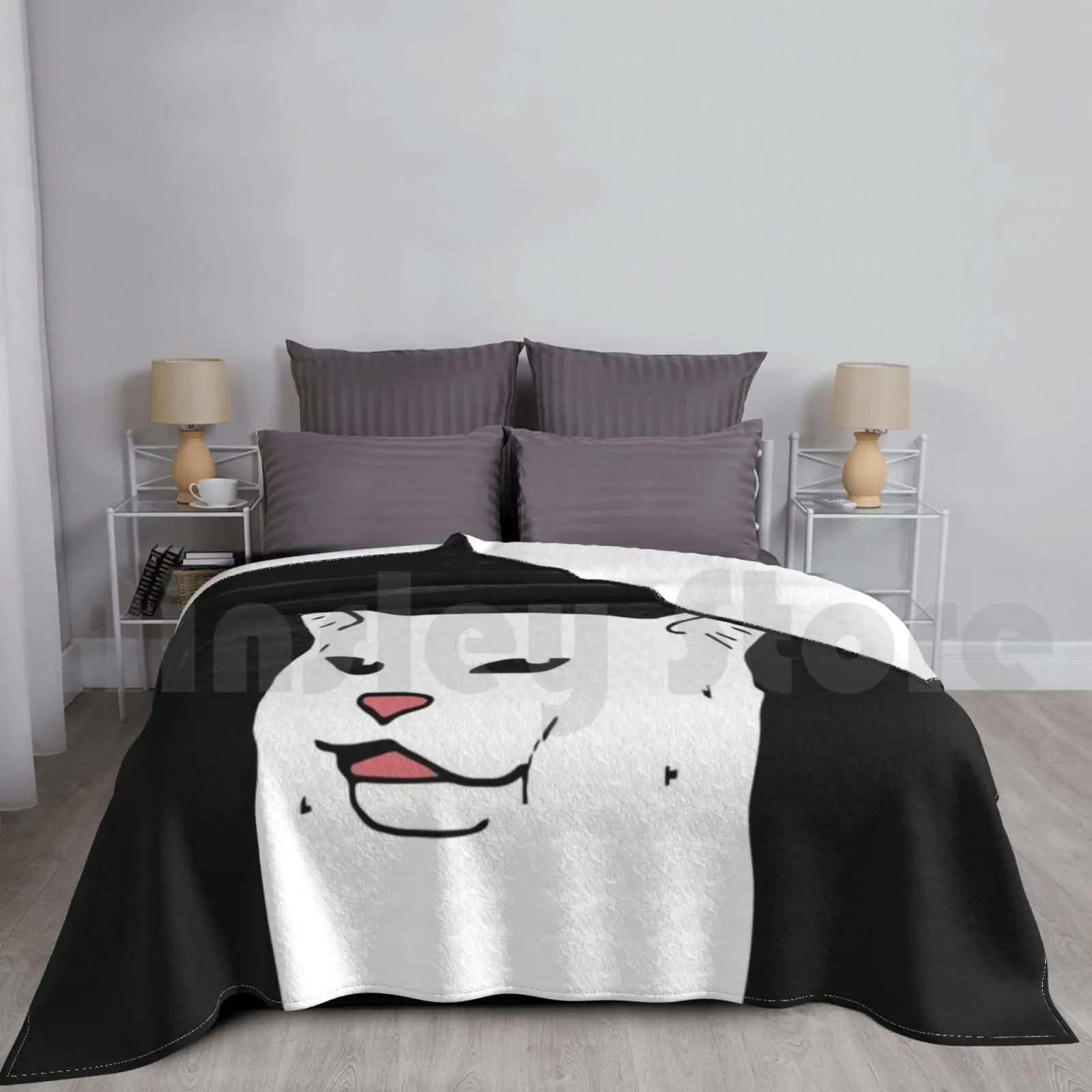 

Woman Yelling At A Cat Meme Face Cover Blanket Super Soft Warm Light Thin I Hate People Woman Yelling At A Cat Yelling