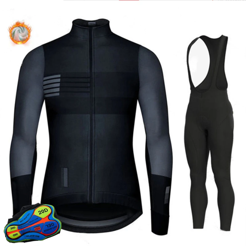 Maglia da ciclismo invernale in pile termico 2021 Set abbigliamento da ciclismo Set di abbigliamento da bici da corsa Super caldo per Mountain Bike