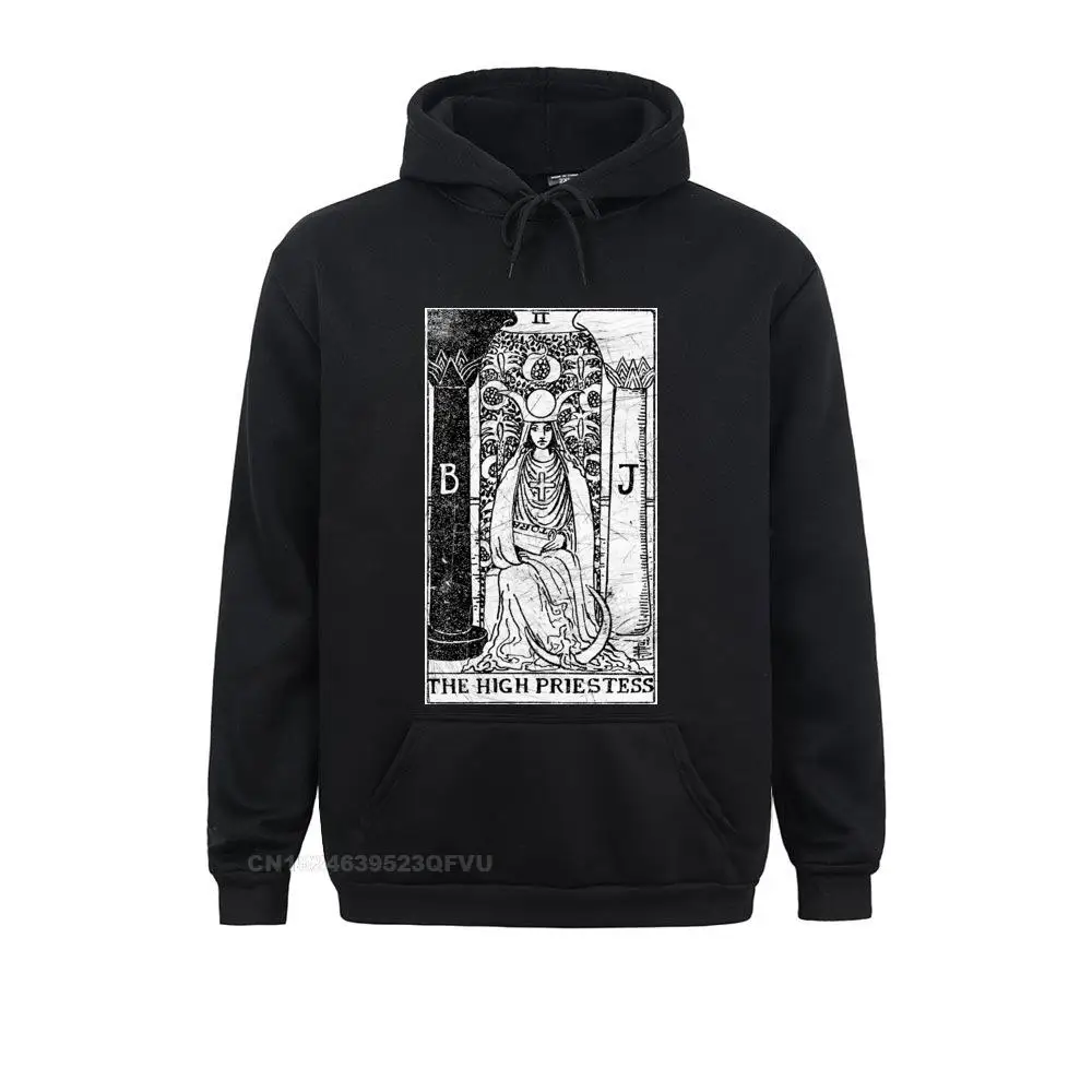 High Priestess Tarot Card Major Arcana Tune Telling ลึกลับ Hoodies บุรุษพรีเมี่ยมผ้าฝ้าย Harajuku ผู้หญิงฟิตเนส Harajuku