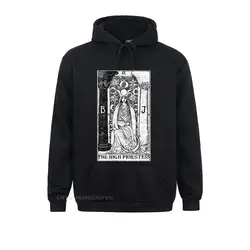 The High Priestess Tarot Card Major Arcana Tune Telling Occult Hoodies Men Premium Cotton Harajuku Women Fitness Harajuku