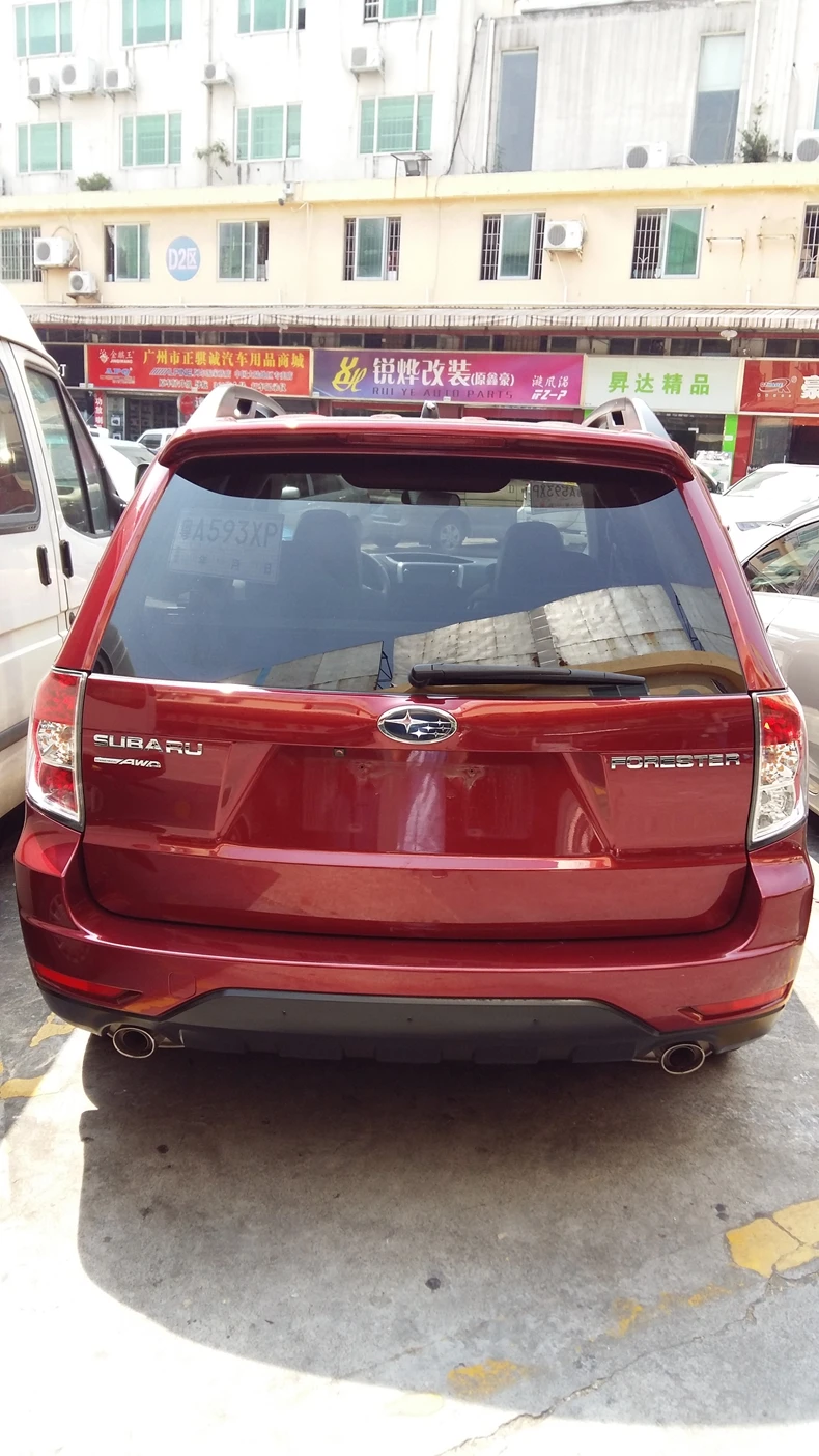 For Subaru Forester 2008 2009 2010 2011 2012 Car Styling ABS Plastic Unpainted Primer Color Rear Boot Trunk Wing Spoiler 1Pcs