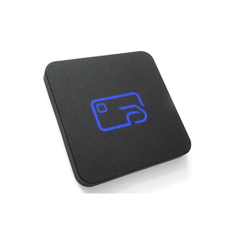 Leitor de cartão de frequência dupla com controle de acesso ultrafino WG26/34 Suporte para saída ID/cartão IC/telefone NFC/cartão IC bancário financeiro