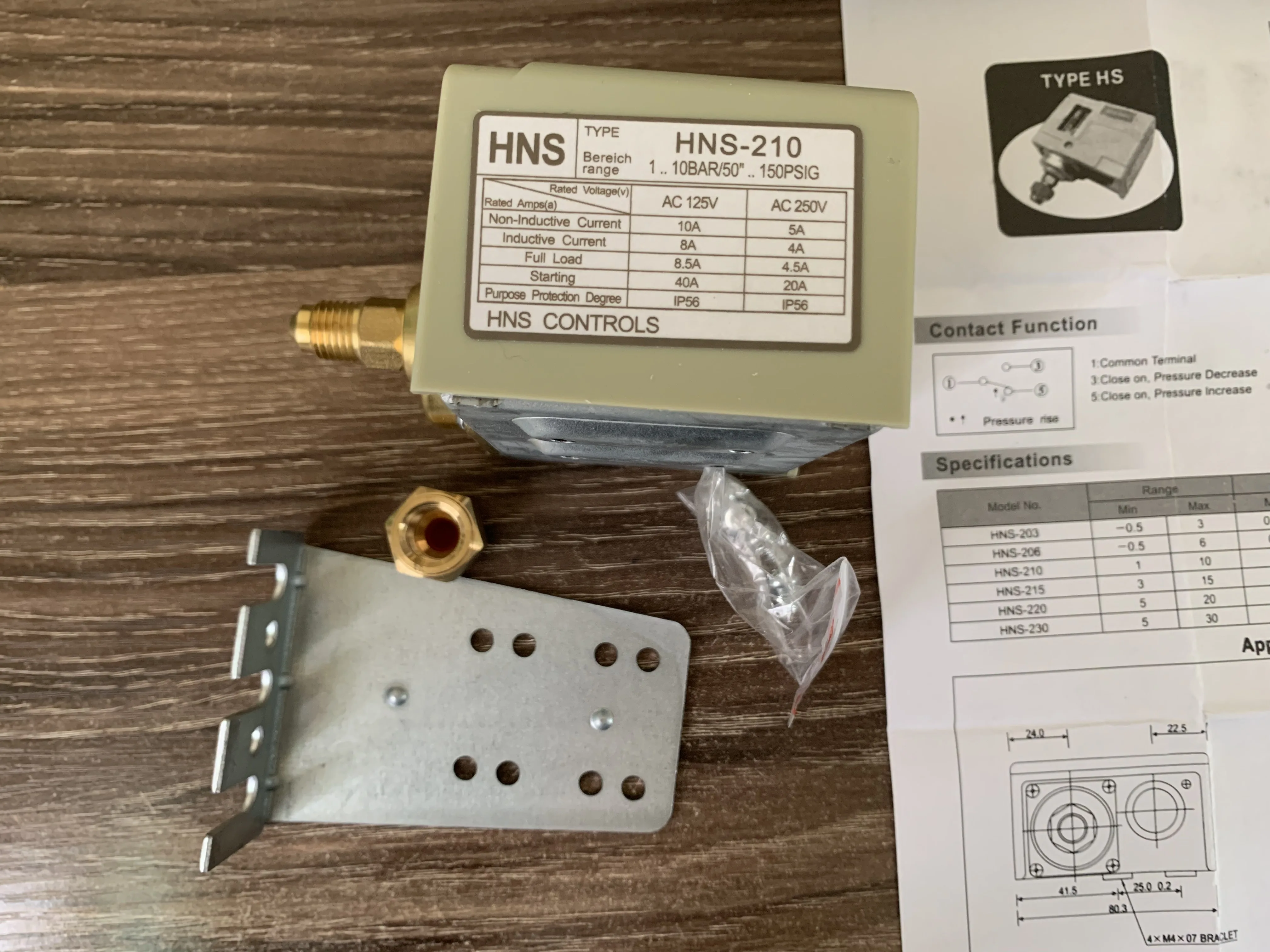 مفتاح ضغط 3s وحدة تحكم كهربائية واحدة HNS-210 العلامة التجارية الجديدة الأصلية كوريا حماية الجهد العالي والمنخفض