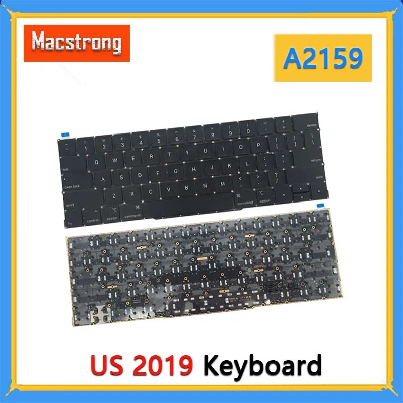 Teclado Original A2159 para Macbook Pro 13 A2159 Teclado Americano com Capa de Folha de Luz de Fundo2023
