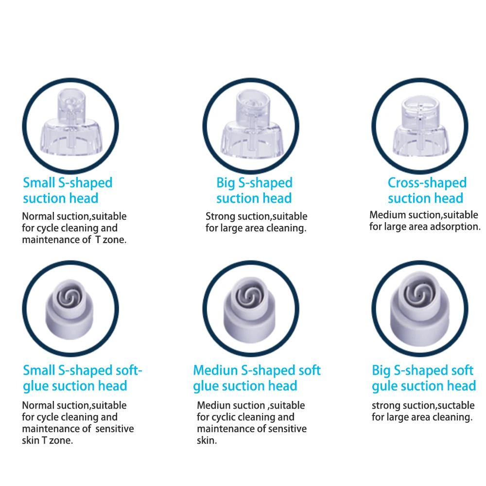 Blackhead remover acne black spots Pore Vacuum Cleaner hydrodermabrasion Deep Cleansing Suction Beauty care pimple remover tool