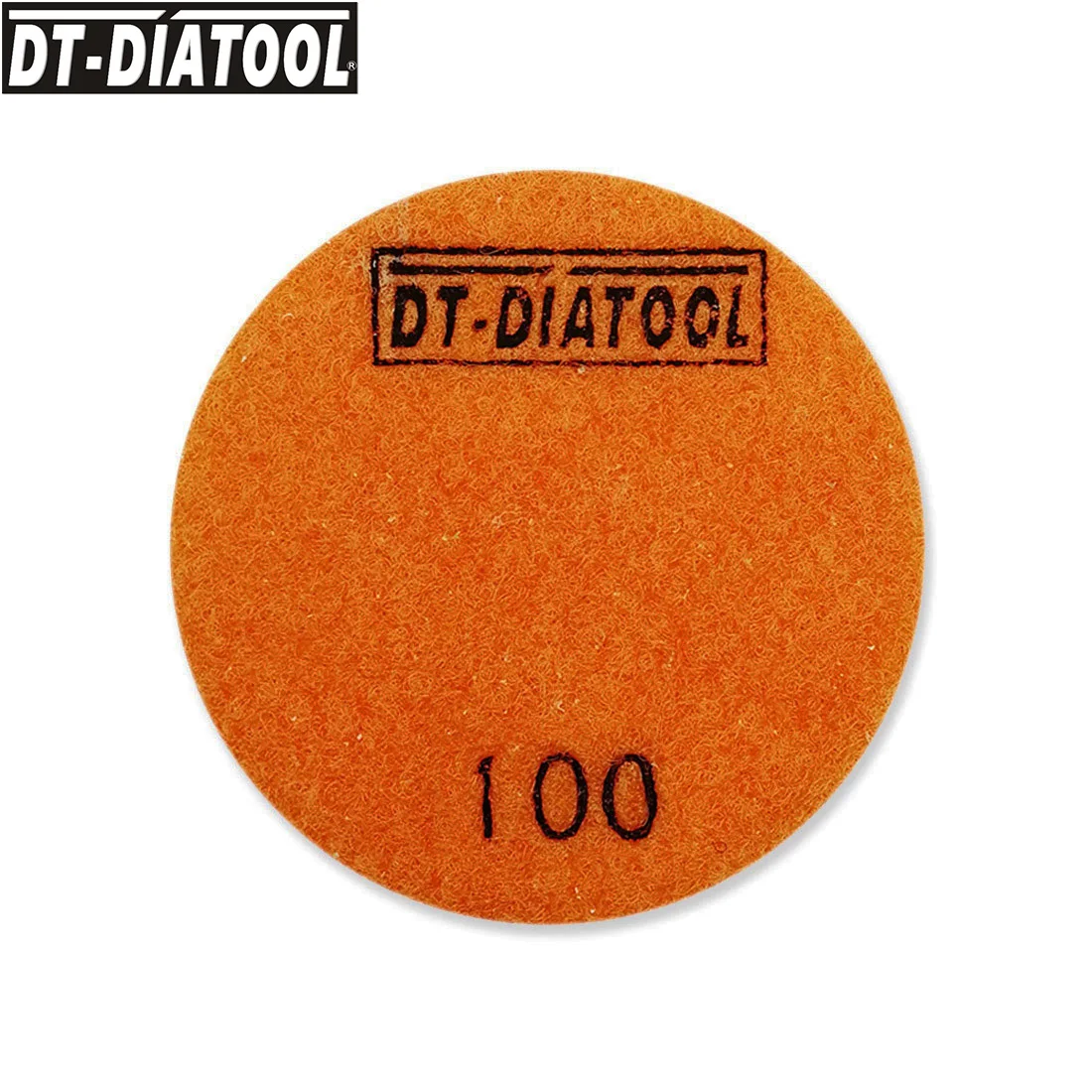 Almohadillas de pulido de hormigón de diamante, discos de lijado de unión de resina espesada para reparación de suelo, diámetro 80mm/3 ", N. ° 100, DT-DIATOOL, 3 unids/set