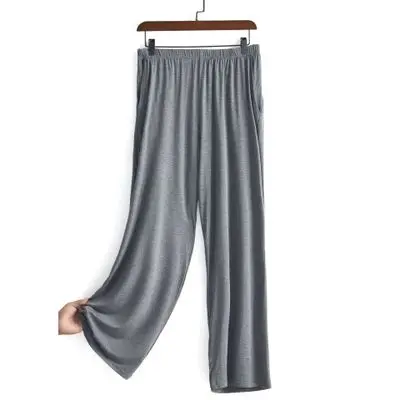 Pantalones de pijama de algodón para mujer, ropa de dormir de pierna ancha, cómoda y holgada, talla grande 2xl a 7xl, Otoño e Invierno