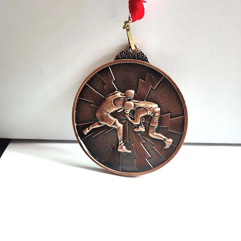 Roman Wrestling JUDO Medals Gold Color Medal and Silver Color Medal and Branze Color Medal Print for free on the blank