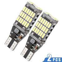 2pcs DC 12V Super White T15 45 SMD 2835 LED Car Bulbs Auto Brake lamp Turn signal Light Bulb 2021