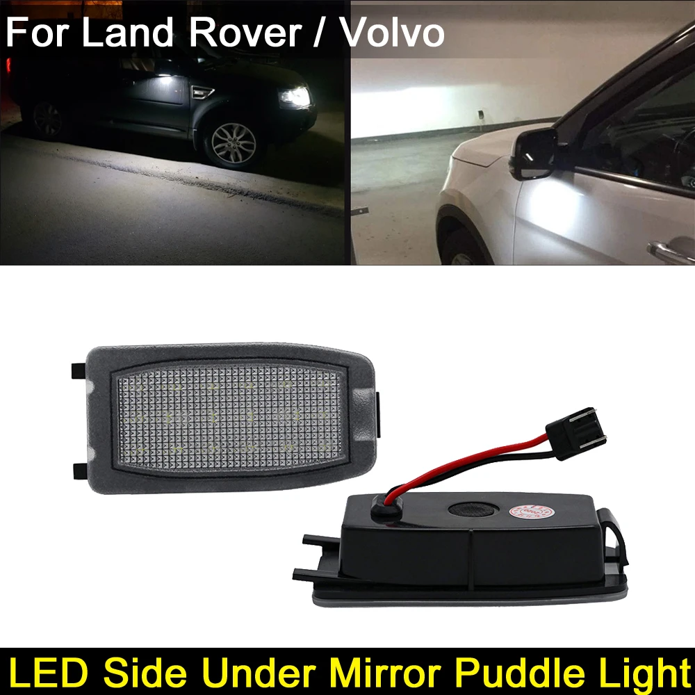 

Белый светодиодный боковой светильник под зеркалом для Land Rover Discovery LR2 LR3 Range Rover Sport Freelander LR4 Volvo S60 V70