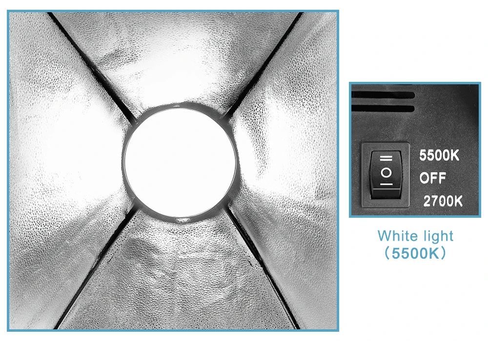 写真スタジオ用の連続照明キット,2色,5500k,3500k,写真スタジオ用電球アクセサリー