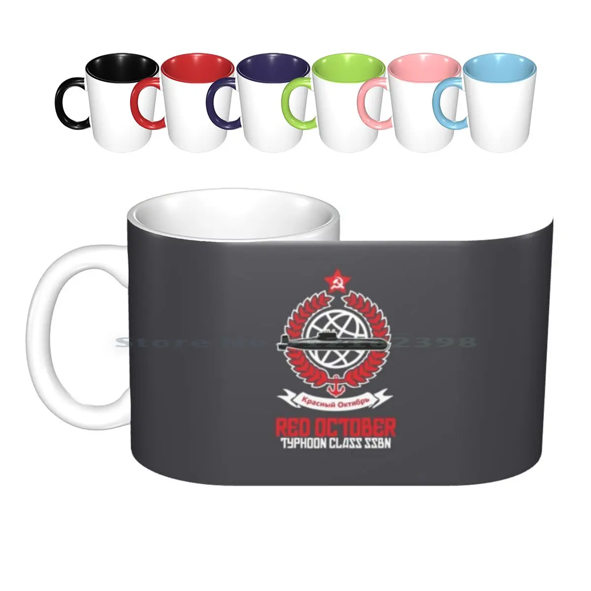 The Red October : Inspired By The Hunt For Red October. Ceramic Mugs Coffee Cups Milk Tea Mug Red October Sean Connery Film War