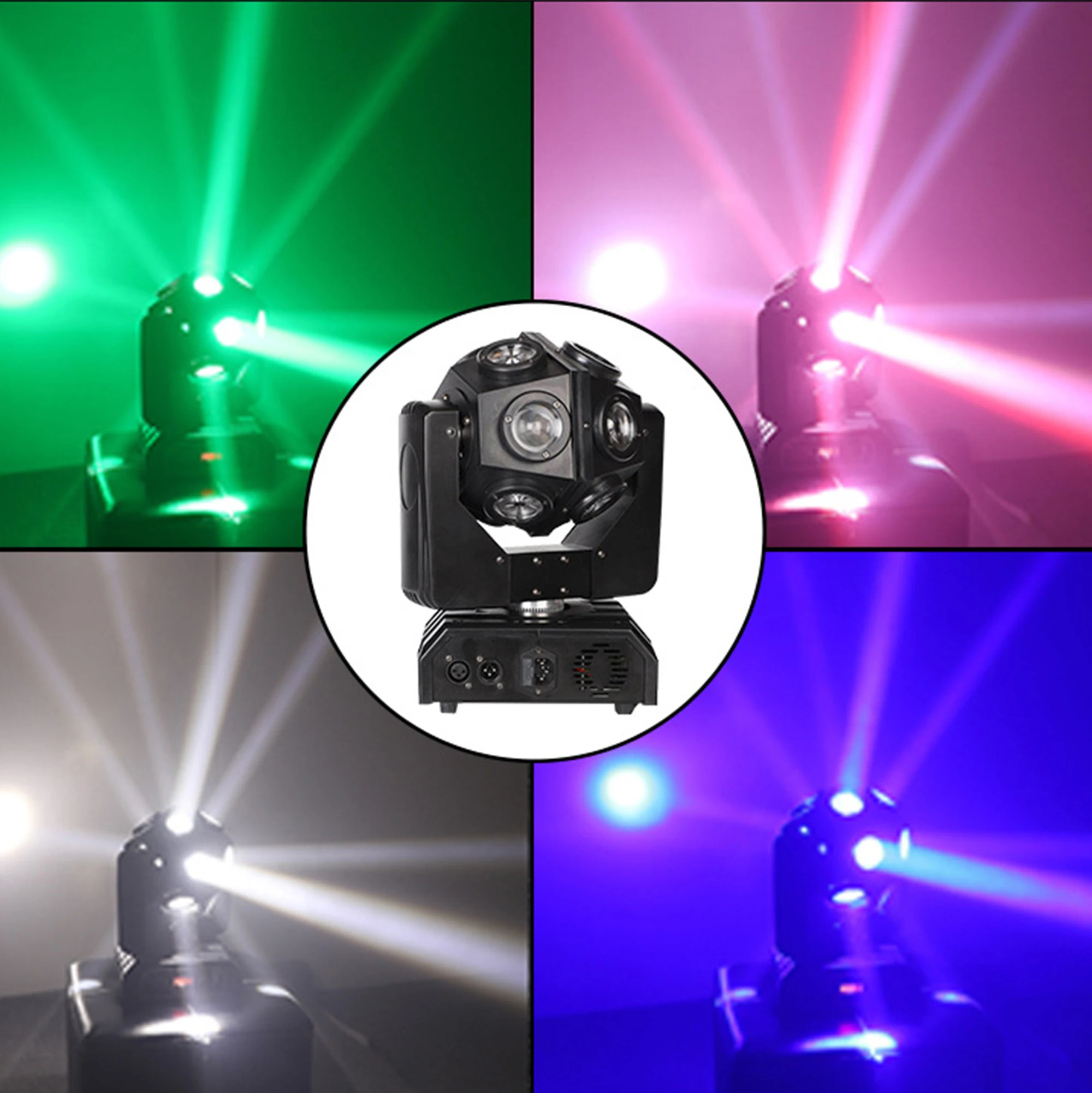 Disco 12*10W RGBW stage lighting moving head LED professional sound control colorful rotating light dj party