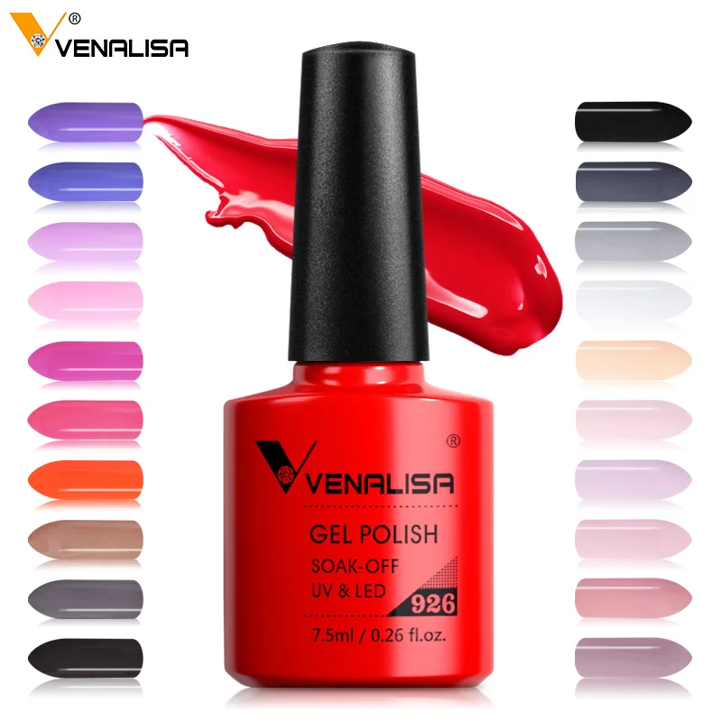 Venalisa-半永久的なジェルネイルポリッシュ,マニキュア用UVジェル,60色,ラッカー,7.5ml