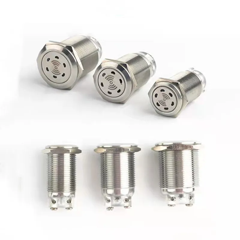 

16mm/19m/22mm LED Buzzer Metal Pulse Band Red LED Intermittent Flashing Continuous sound production Lamp Connection Metal Alarm