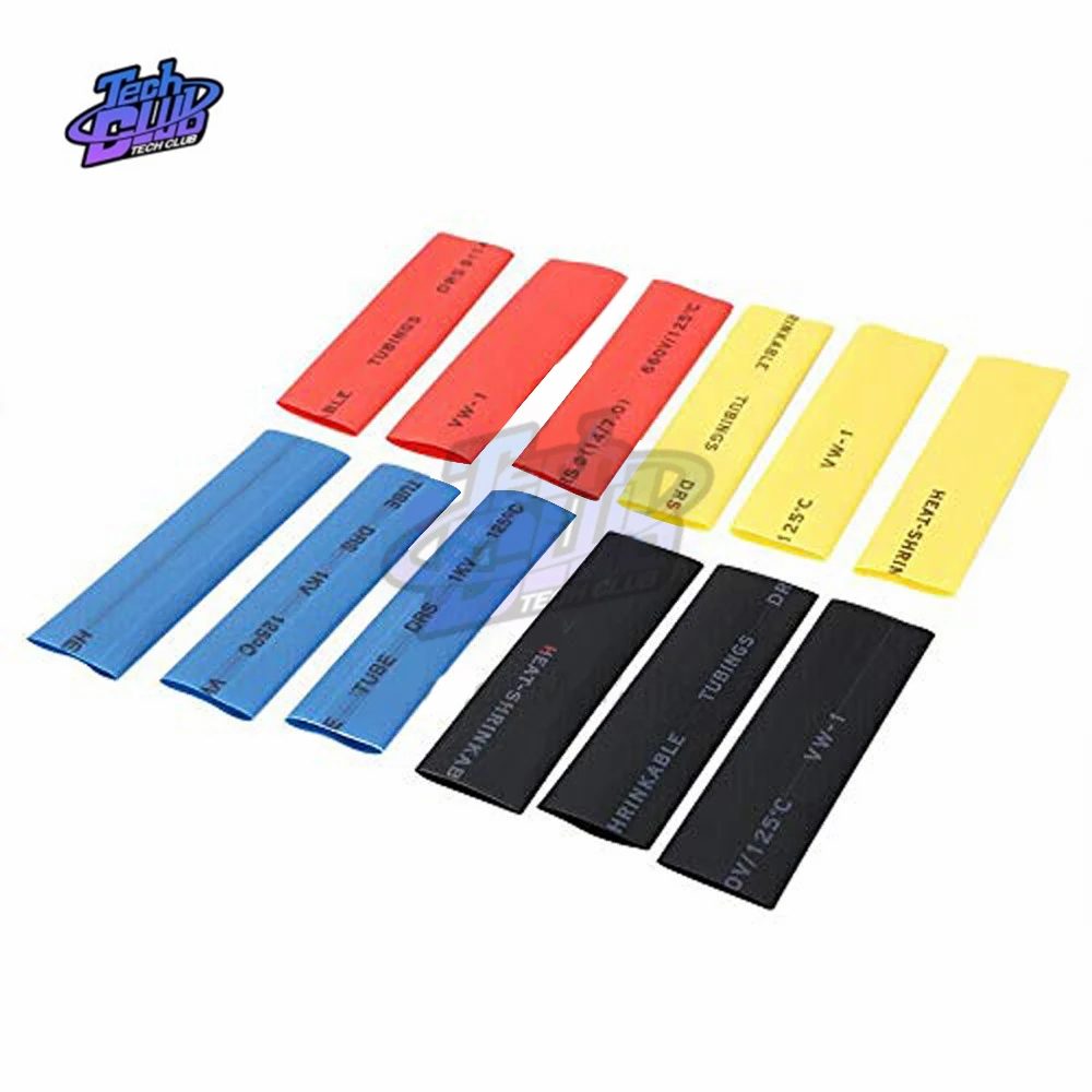 400 pz/lotto Set di tubi termorestringenti in poliolefina 8 dimensioni 1-14mm 2:1 tubi termorestringenti isolamento cavo termoretraibile