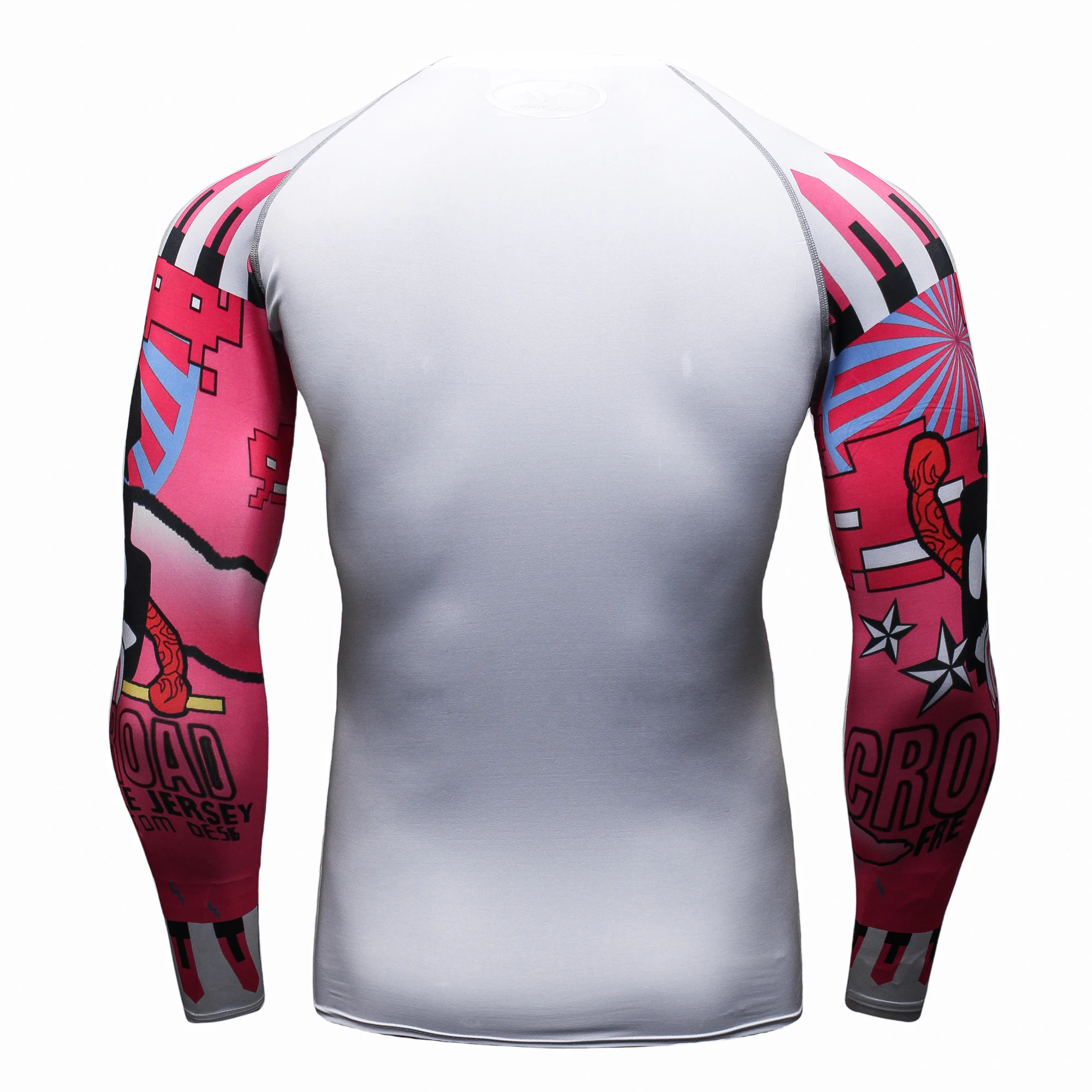 Cody Lundin Quikly Dye Mesh Men\'s Digital Printed Compression Rash Guard Gym Long Sleeve Jiu Jitsu Shirt Sportswear Swimming Top