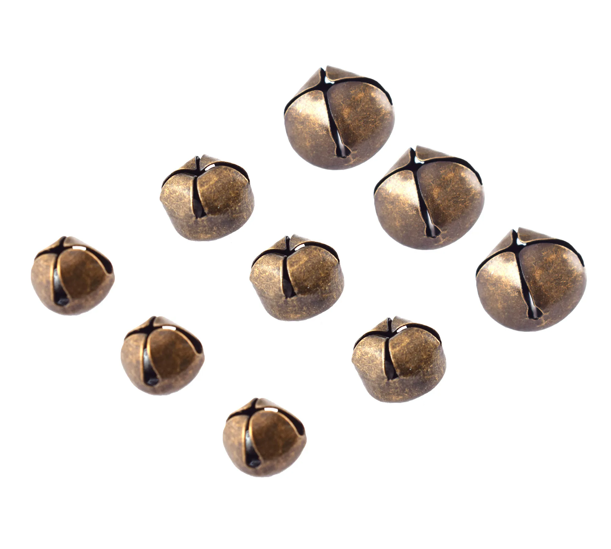 

Metal Bells Vintage Bronze Bells Handicraft Decoration Christmas Door Handle Hanger Charms Pendants Jewelry Craft Bells 60 Pcs