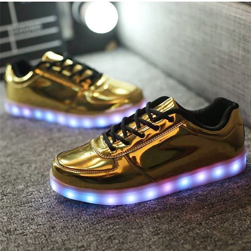 IGxx Светодиодная обувь с подсветкой для мужчин Светодиодные кроссовки USB Recharging LED Shoes LED Женская светящаяся мигающая обувь для детей