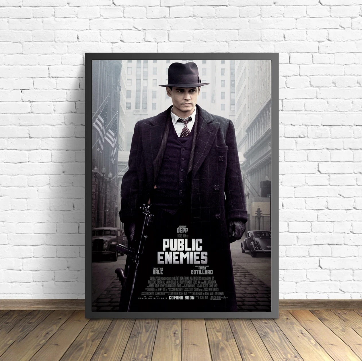 Public Enemies (2009) Movie Poster Canvas Print Modern Home Wall Painting Decoration (No Frame)