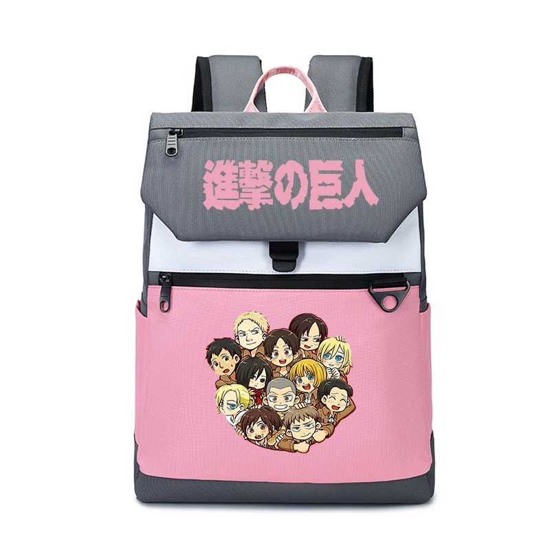 Attack On Titan The Final Season Backpack Cartoon Students School Bags Kids Bookbag Travel Bagpack Shoulder Bag Daypack Mochila