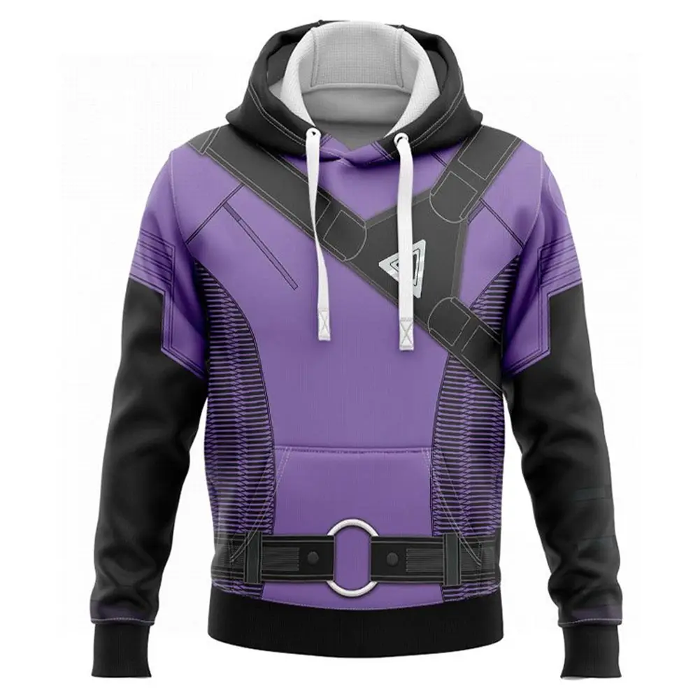 Hawkeye Kate Bishop Cosplay Hoodie 3D Printed Hooded Sweatshirt Men Women Casual Streetwear Pullover