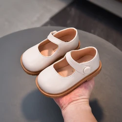 Ballerine in pelle per bambini per bambine 2021 nuovissime scarpe eleganti per bambini primavera autunno vernice PU con papillon in pizzo dolce