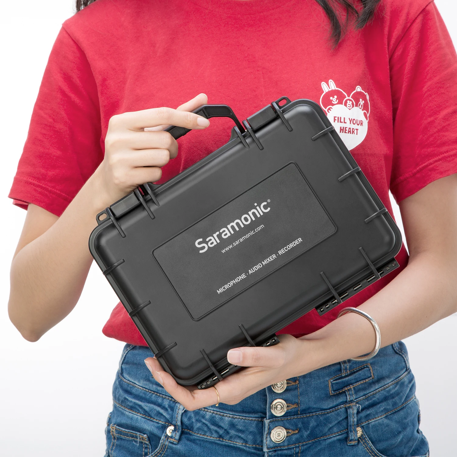 Saramonic SR-C6 8 9 Hard Case Waterdichte IP67 Dustroof Handbagage Voor Draadloze Microfoon Uwmic9s Soundbird V6 SR-VRMIC SR-WM2100