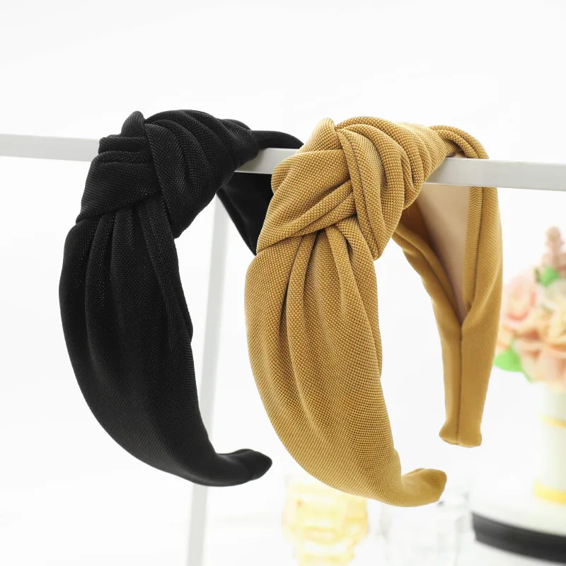 Women Girls Soft Fabric Big Knot Hairband Headband  for Women Girls Hair Accessories