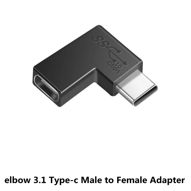 90 درجة USB 3.1 نوع C أنثى إلى USB أنثى B ذكر إلى شاحن أنثي OTG نوع C إلى usb 3.0 ذكر أنثى محول موصل