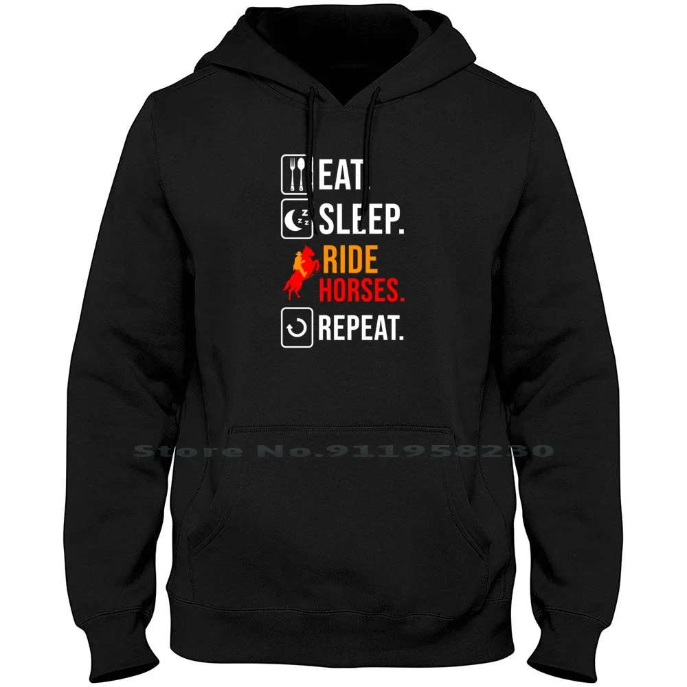 

Eat. Sleep. Ride Horses. Repeat For Horse Lover Hoodie Sweater Cartoon Repeat Sleep Movie Lover Horse Comic Tage Over Love