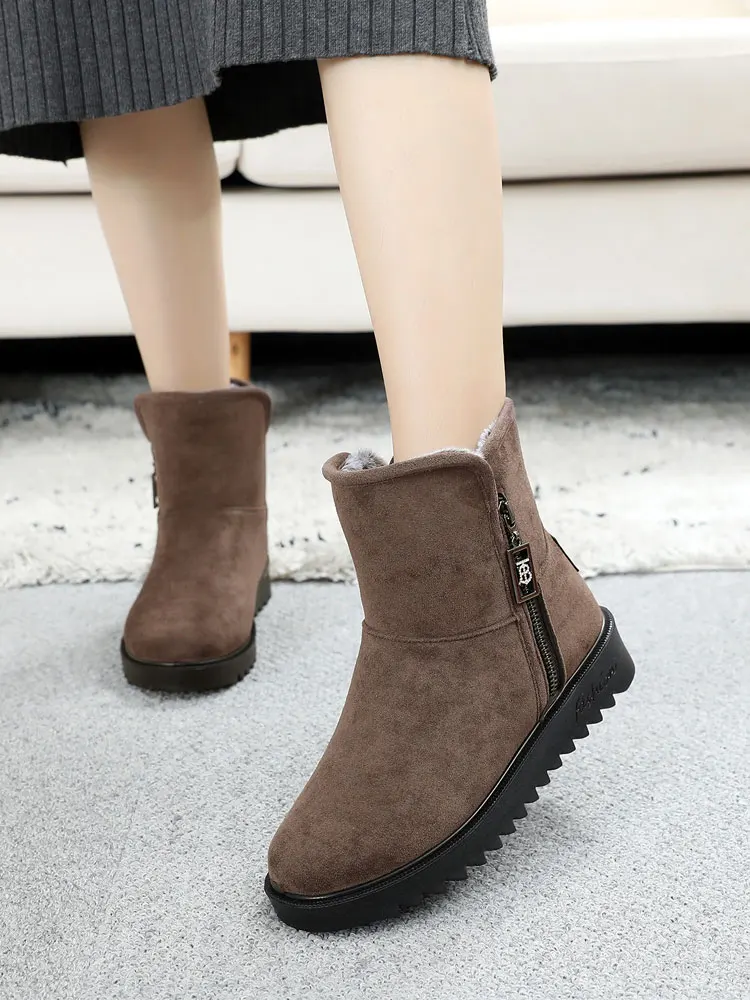 Women's Footwear Autumn Loafers 2021 Ladies Comfortable Sneakers Casual Slip On Mom Shoes Female Winter Plush Warm Flat Shoes