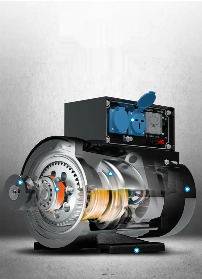 عالية الطاقة مجموعة مولدات الديزل الصغيرة 3Kw واحد Phasegasoline واحد النحاس مكيف الهواء المنزلي الثلاجة 220 فولت