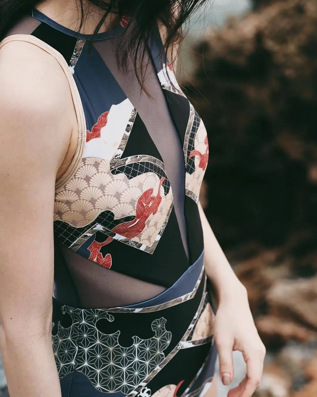 2021 New Femme Swimwear Women Bodysuits One-pieces Swimsuit High Cut Monokini Deep V-neck Bikini Push Up