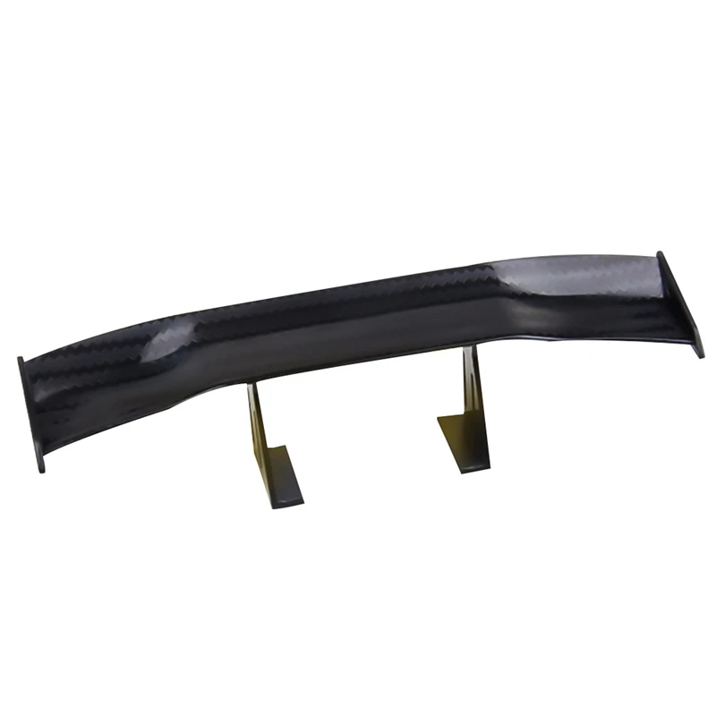 

Mini Modified Racing Car Rear Small Wing Mini Spoiler Carbon Fiber Twill Look Air Deflector Spoiler Decoration 17cm