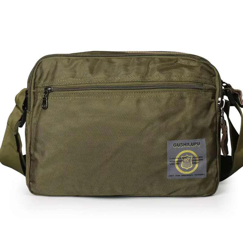 Ruil-Bolso de hombro para hombre, bandolera de tela Oxford, informal, portátil, de viaje, para exteriores