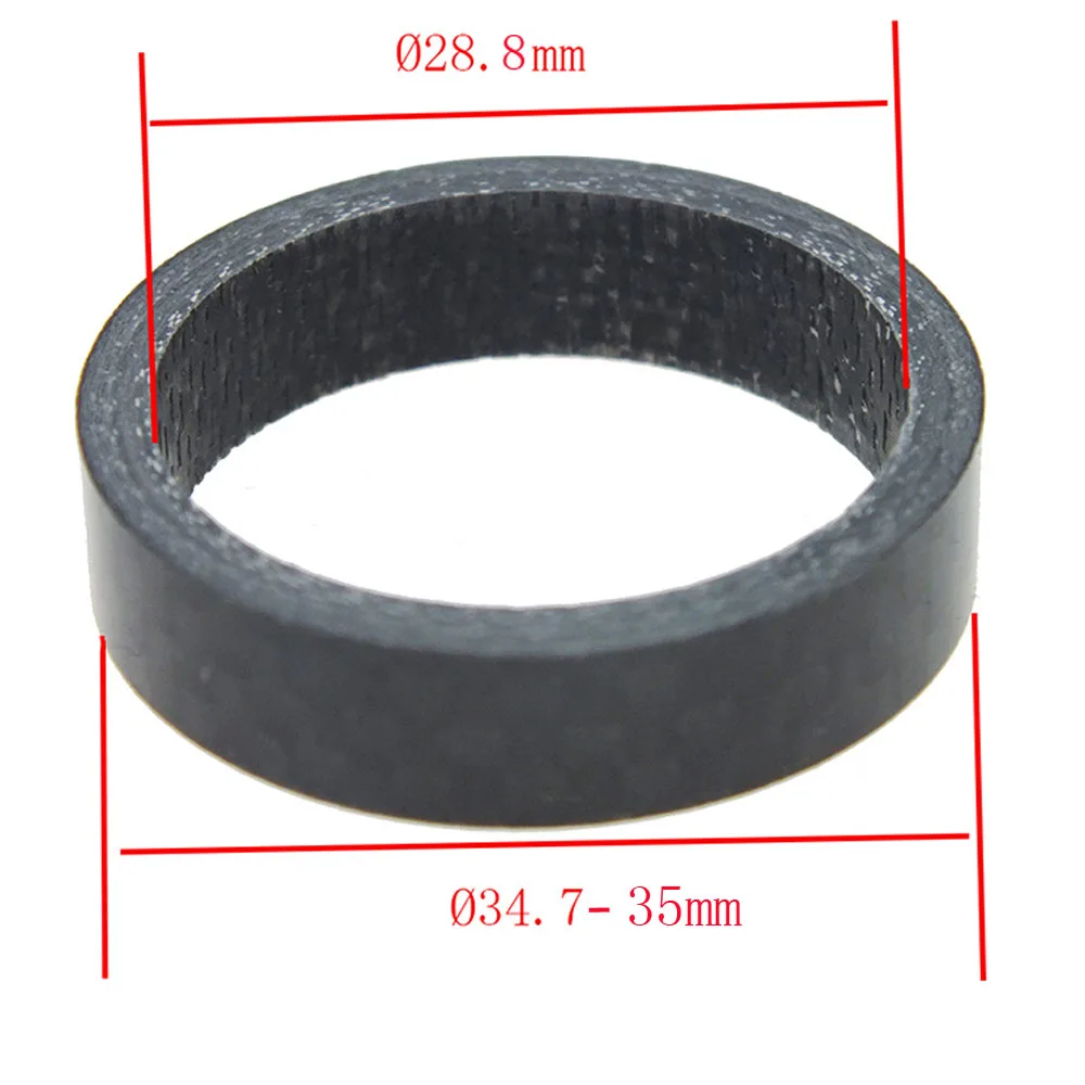 Bicycle fork UD carbon spacer for mini bmx folding bike mount or road bicycle headset stem spacer long washer  matte