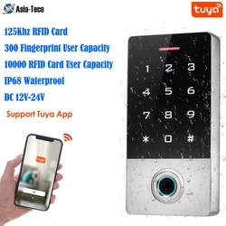 125Khz Rfid Metal Keypad Waterproof Wifi Tuya APP Door Lock Access Control System Keypad Door Entry Access Controller Wiegand