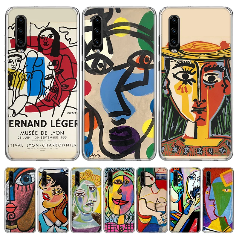 Picasso abstract Art painting Phone Case For Huawei P30 P20 P10 P50 P40 Lite Mate 30 20 10 40 Pro Art Luxury Customized Cover