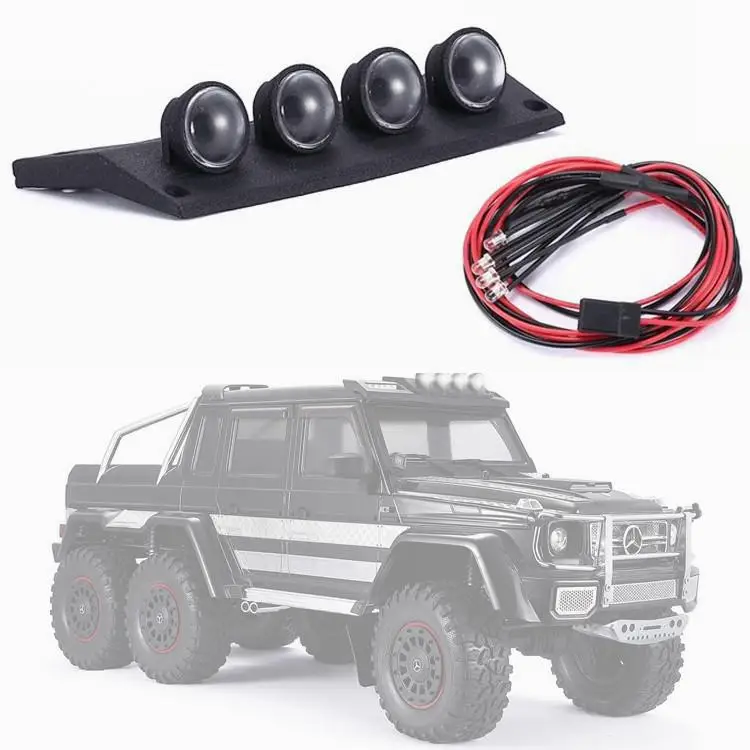 

Roof Searchlight/spotlight For 1/10 Climbing Car Trax Trx-4 G500 Trx6 G63 5mm Led