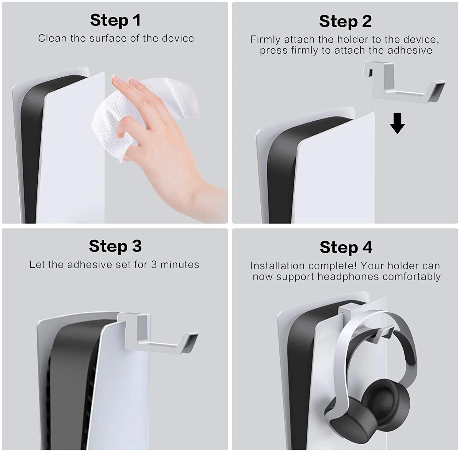 Ps5 controlador de jogo fone de ouvido cabide titular simples leve fone de ouvido gancho expositor para playstation 5 console acessórios