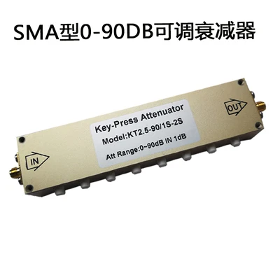 

N/SMA Type RF Регулируемый аттенюатор/Кнопка сигнала-нажмите Регулируемый 0-30 дБ 60 дБ 90 дБ Регулируемый аттенюатор