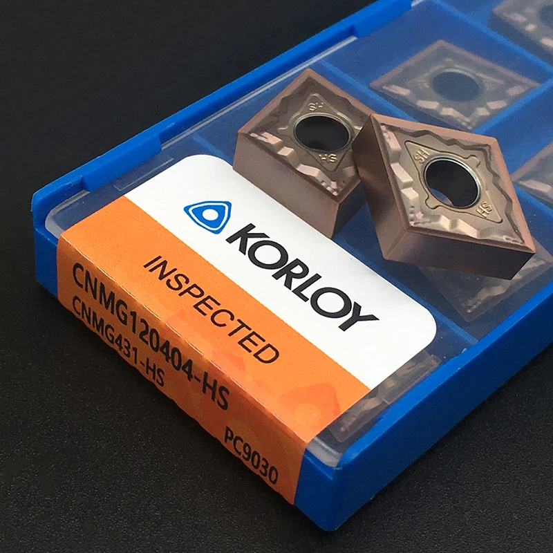 Insertos de carburo de alta calidad CNMG120404 HS PC9030 CNMG431, herramienta de torneado externo, herramientas de corte para acero inoxidable de torno CNC, 10 Uds.