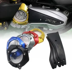 SEMSPEED Fits 2021 PCX 160 PCX125 Motorcycle Transparent Engine Cover Guard Protector For Honda PCX 125 PCX160 Protective Covers